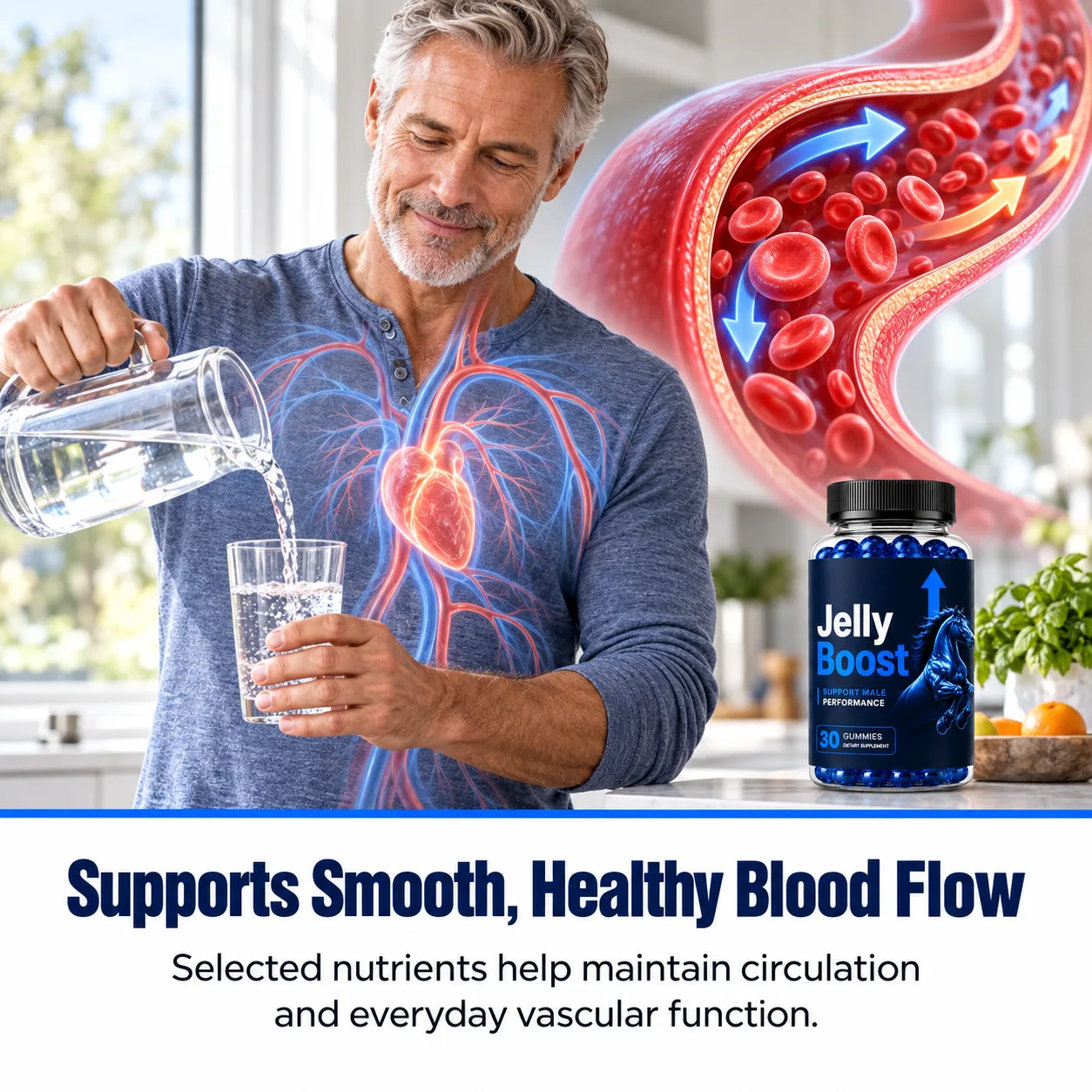 JellyBoost supports smooth, healthy blood flow